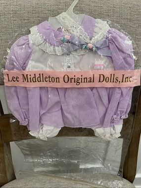 Lee Middleton Original Dolls Lavender 3 Pc Set NIB